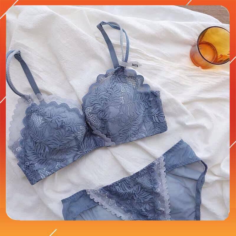 Set bộ đồ lót nữ ren cao cấp áo không gọng cup chéo, đệm mút siêu mềm nâng đẩy tối đa. Mã B19020
