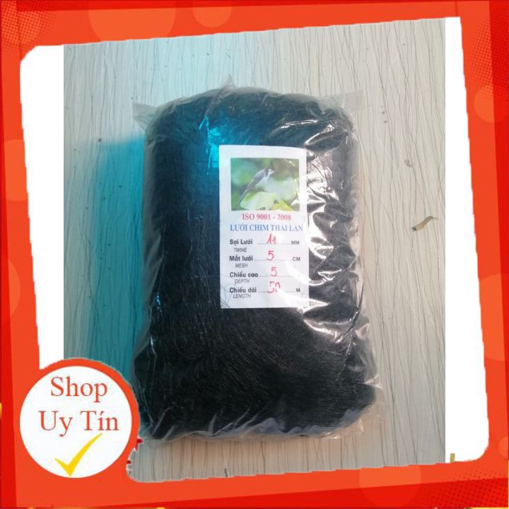 Lưới Bẫy Chim Chào Mào, Họa Mi, Sẻ Cao 5m , Độ Dài Từ 10m-50m, Lưới Chim Thái Lan