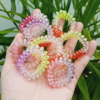 Túi 10 Lò xo cột tóc pha lê cở trung (3cm)