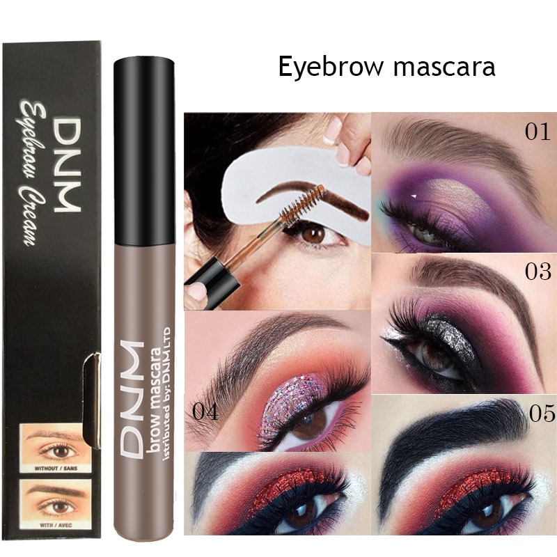 Gel Trang Điểm Lông Mày Chống Thấm Nước Lâu Trôi Màu Đen/Nâu Tự Nhiên