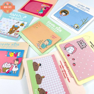 Giấy note🍉BEAR & GIRL🍉 ngộ nghĩnh đáng yêu nhiều hình ảnh cho bạn lựa chọn