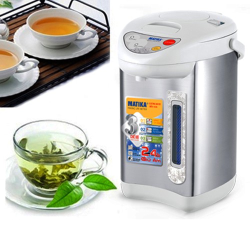 [Mã ELTECHZONE giảm 5% đơn 500K] Bình thủy điện 4.5L Matika MTK-8145 có chức năng giữ ấm mức 80 &amp; 90 độ C