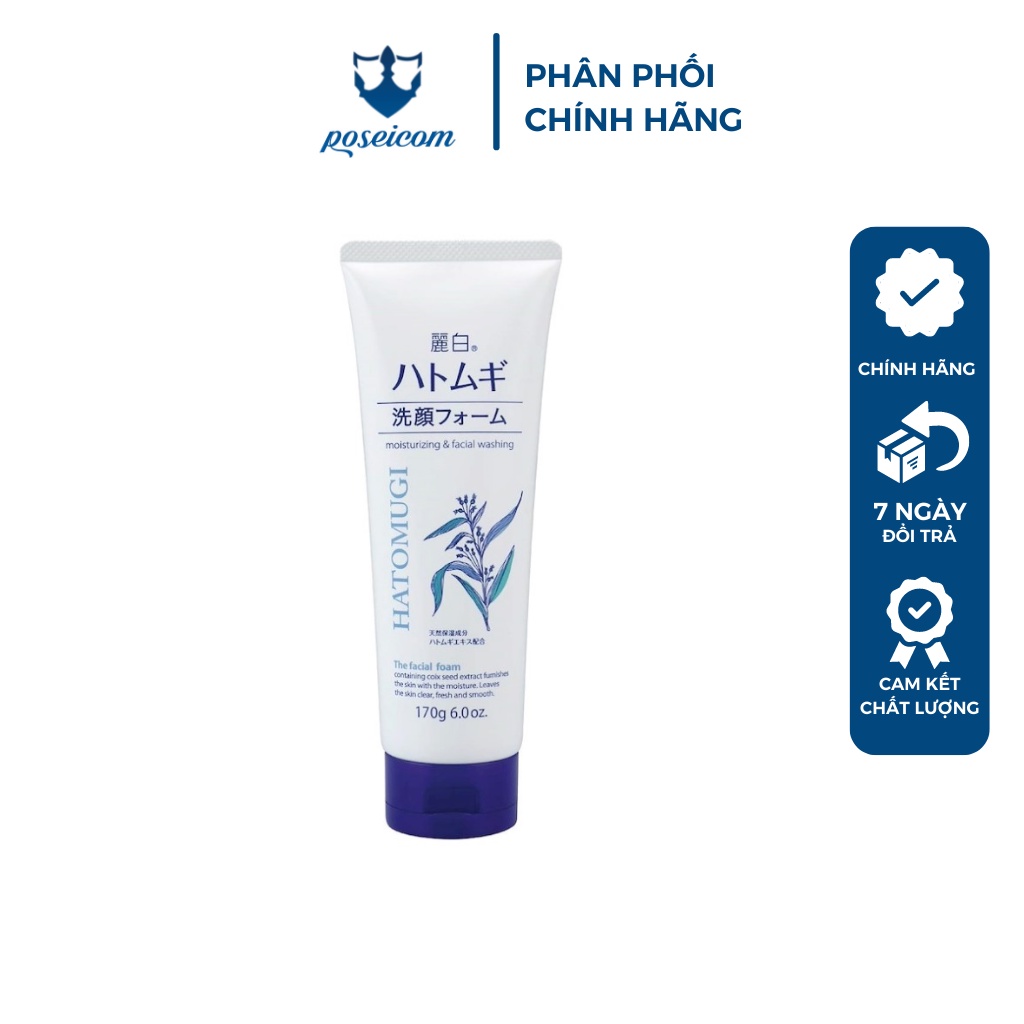 Sữa Rửa Mặt Hatomugi Ý Dĩ Trắng Da, Dưỡng Ẩm Cleansing Facial Foam 130g 170g | BigBuy360 - bigbuy360.vn