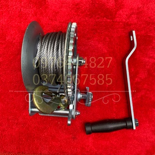 Tời cáp quay tay 600Lbs (272kg) cáp dài 8m