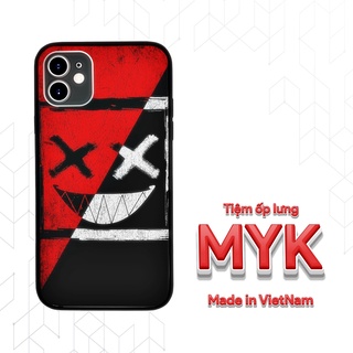 Ốp lưng Mặt cười đỏ đen Off WHITE lạ mắt cho Iphone 5 6 7 8 Plus 11 12 Pro Max X Xr SUPPOD00269