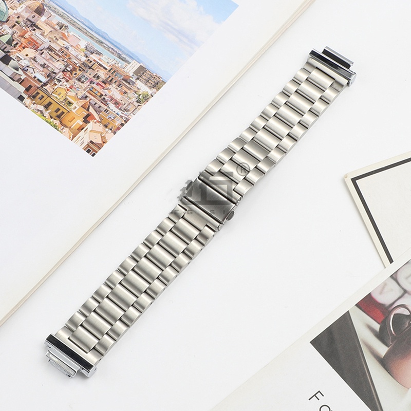 Dây đeo kim loại bằng thép không gỉ thiết kế 3 hạt thay thế cho đồng hồ Casio G-SHOCK GM-6900 GM6900