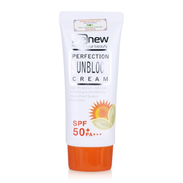 Kem Chống Nắng Nâng Tone Da Benew Sunblock SPF50+