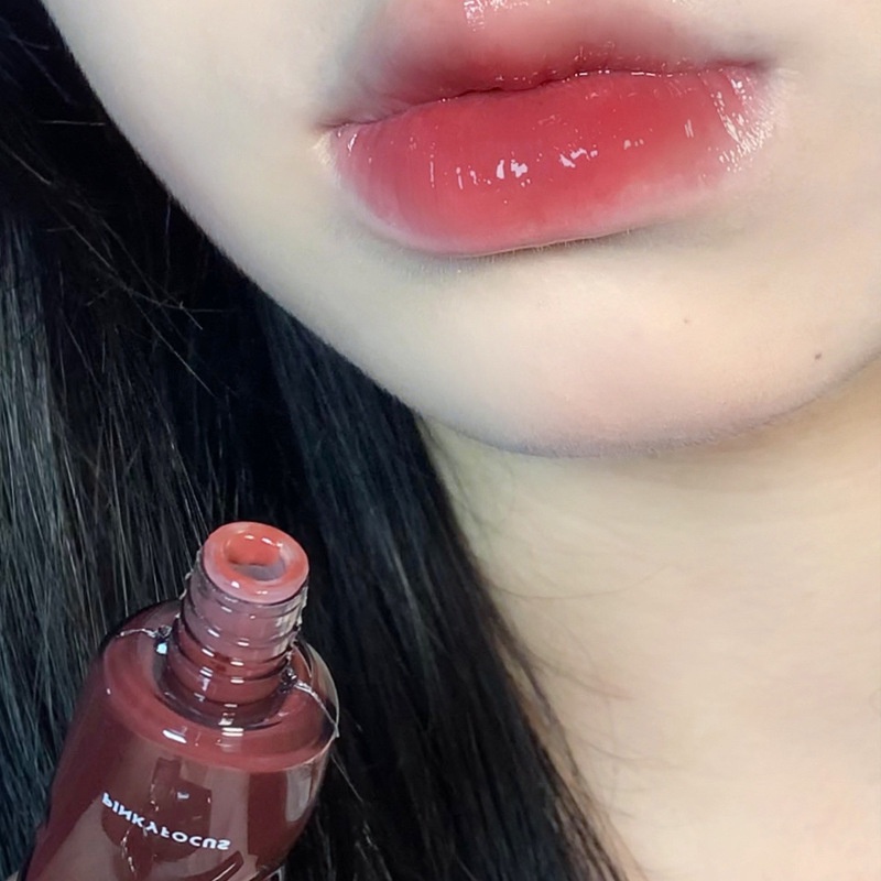 [Hàng mới về] PinkyFocus Son Bóng Dạng Bùn Trong Suốt Lâu Trôi Màu Bóng Xinh Xắn Bền Vững Không Dễ Phai Son Môi