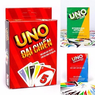 Set thẻ bài boardgame UNO đại chiến + 2 bộ mở rộng