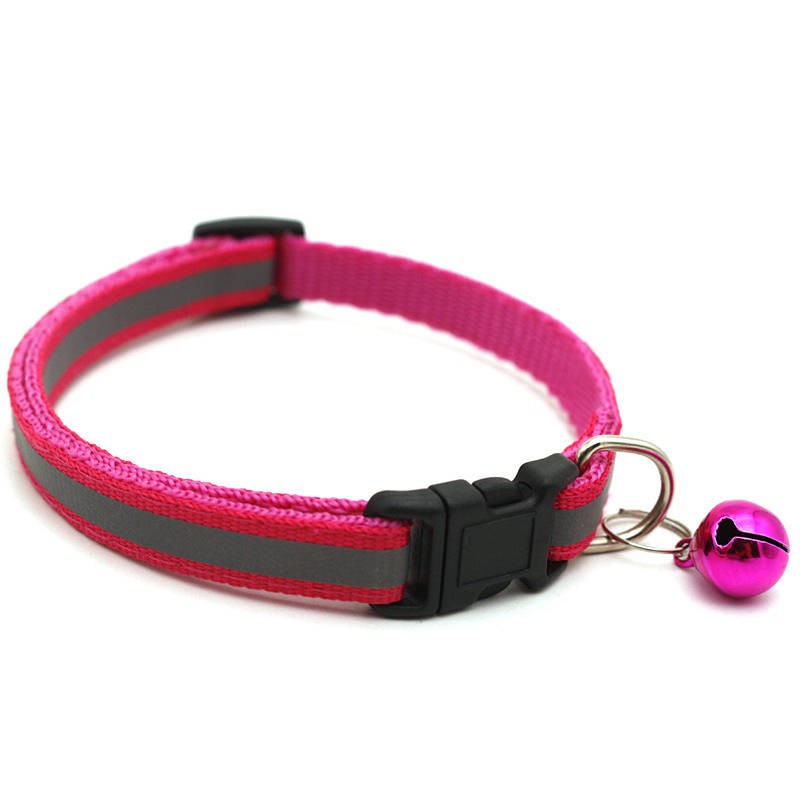  Pet Cat Dog Collar Reflective Anti-Lost Collar Cute Cat Car Accident Prevention Collar Teddy/French Bulldog Small Dog Collar Cat collar dog bell traction rope automatic telescopic traction rope