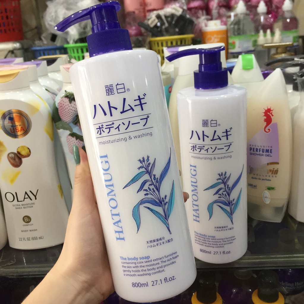 Sữa Tắm Ý Dĩ HATOMUGI Nhật Bản 800ml