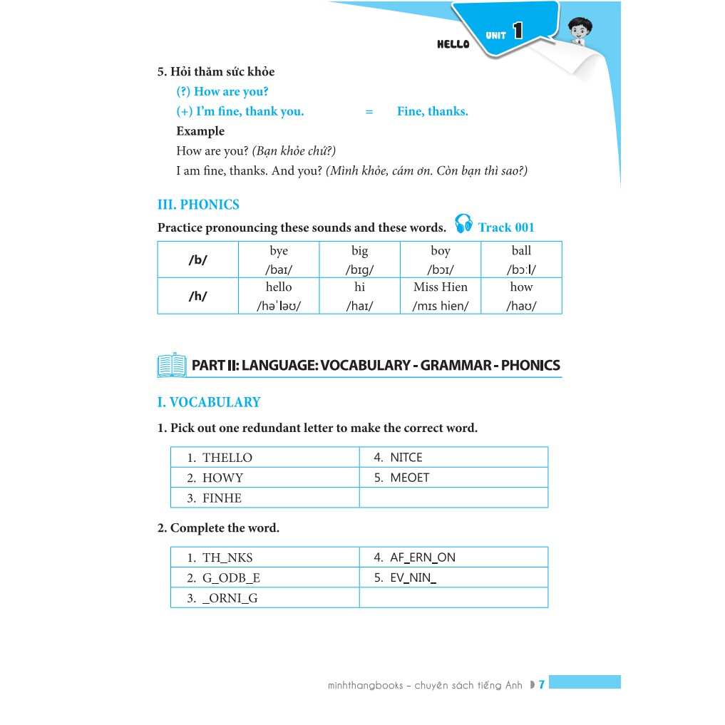 Sách - Em học giỏi tiếng Anh lớp 3 - Tập 1 (tái bản 02) Tặng Bookmark
