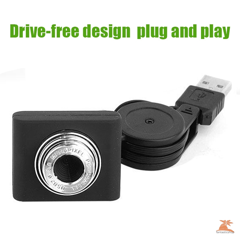 【COD】 Camera máy tính không có trình điều khiển webcam Hướng dẫn sử dụng Focus Plug and Play HD USB Camera cho gia đình