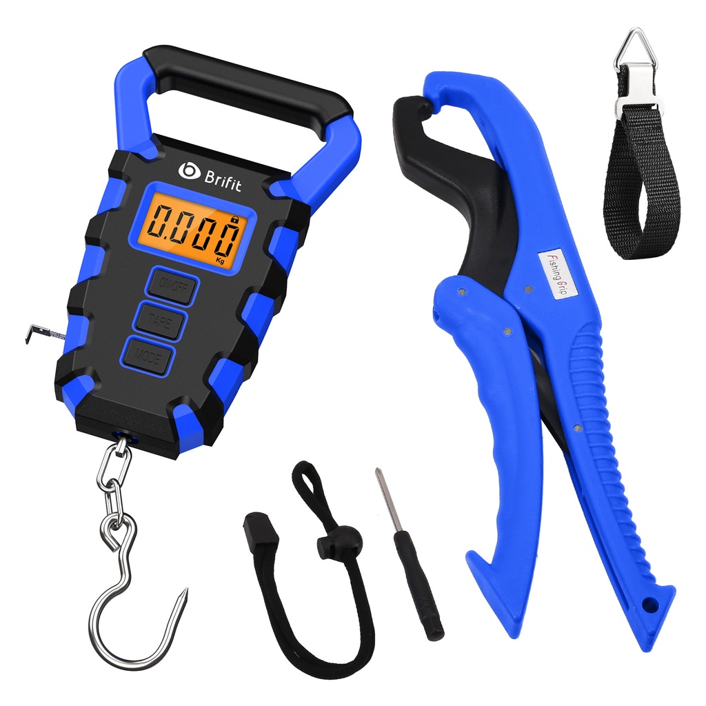 Cân Hành Lý Kỹ Thuật Số Độ Chính Xác Cao 50kg / 110lb ORIA Có Thước Đo Và Kẹp Cá Cho Câu / Du Lịch / Express