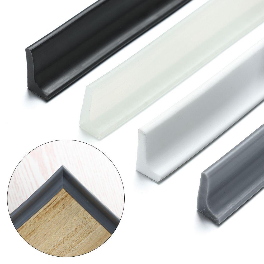 Dải giữ nước chống trượt YYlingx bằng silicon có thể uốn cong phân tách khô ướt niêm phong khe cửa tự dính cho nhà tắm