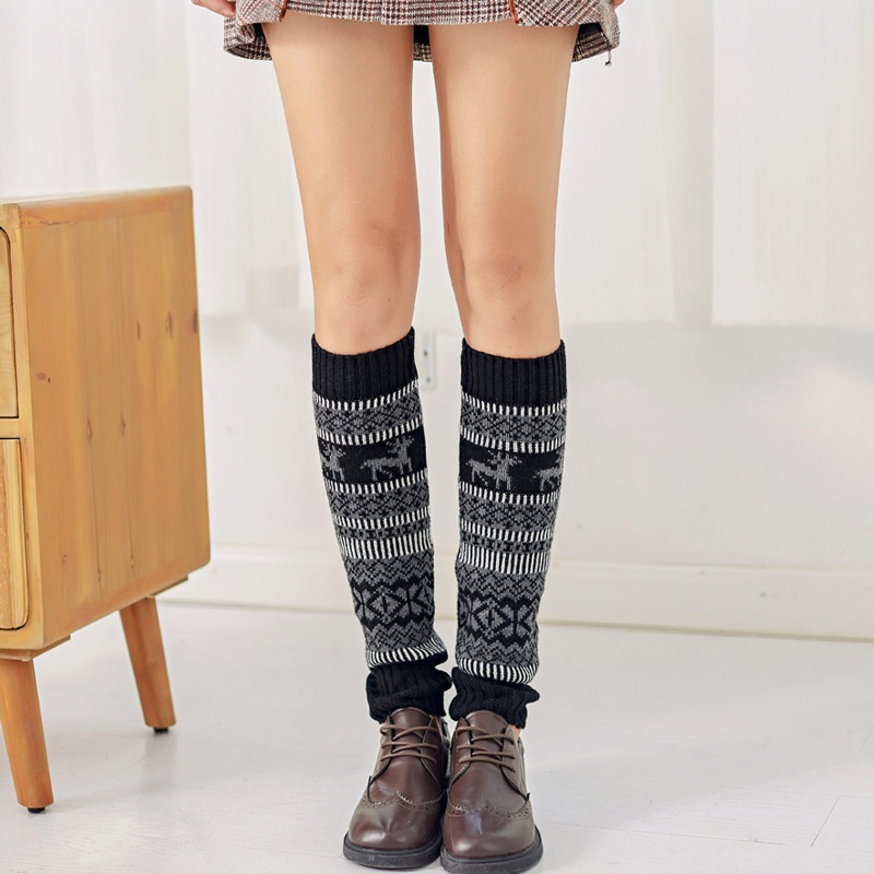 Youyo Vớ Ống Chân Dệt Kim Giữ Ấm Mùa Đông Cho Nữ