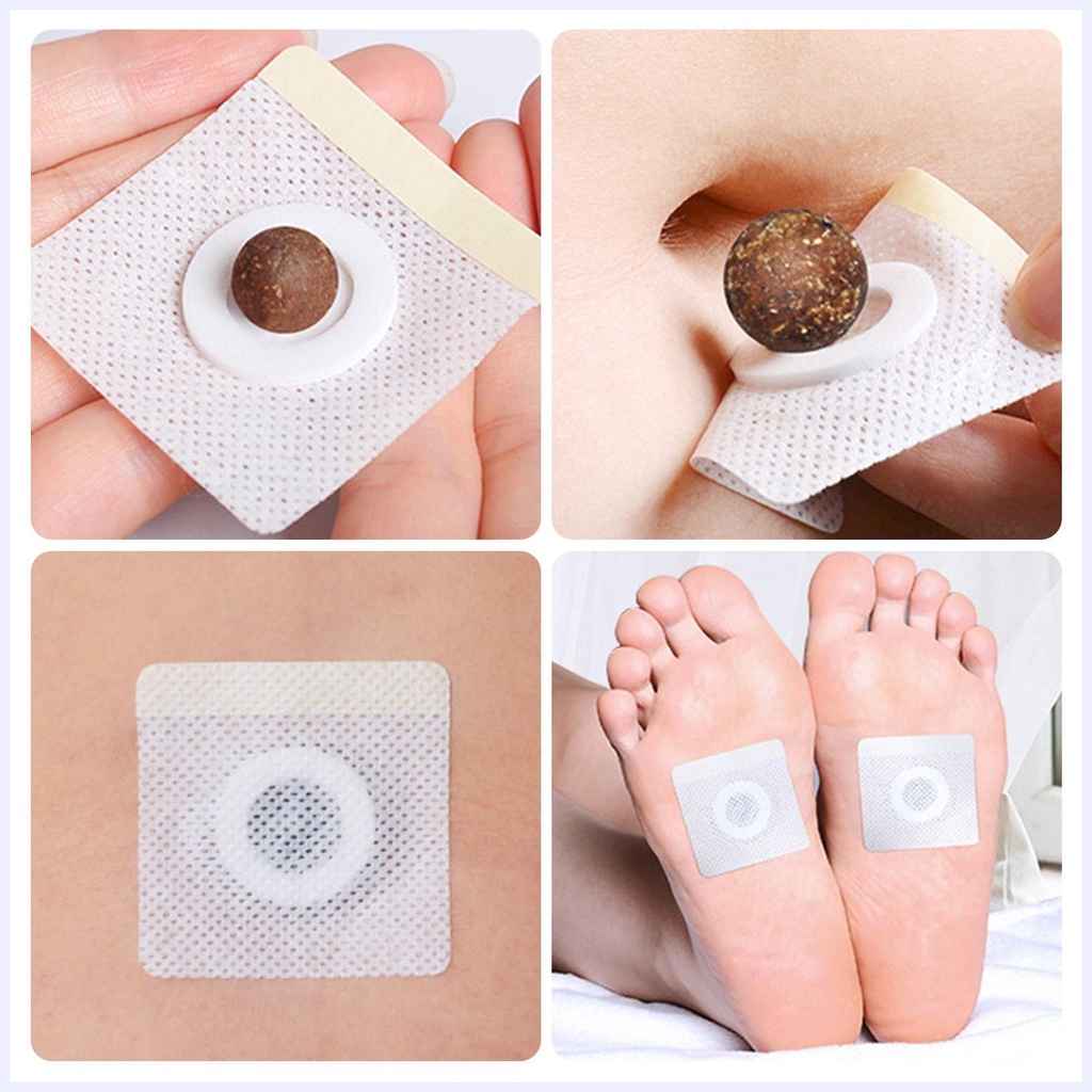 Bộ 30 Miếng Dán Bụng Và 30 Miếng Dán Rốn Giúp Giảm Cân Và Ngủ Ngon Cho Nam Và Nữ