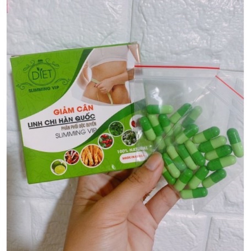 giảm cân linh chi Hàn Quốc dành cho có địa cực kì khó giảm và bị lờn thuốc lâu năm ah…loại 10 viên ah