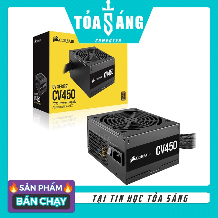 Nguồn máy tính Corsair CV450/CV550/CV650/CV750 80 Plus Bronze