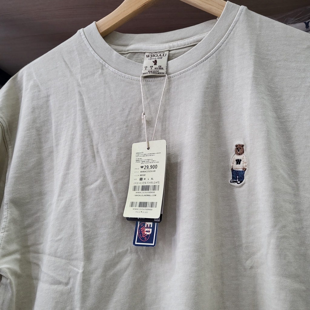 Áo Thun WHOAU Korea mới 2022 - Garment Dyed