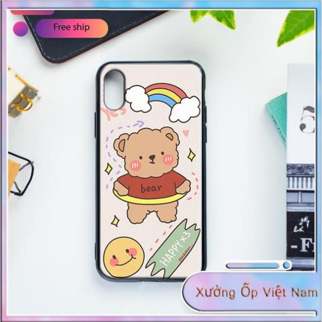 Ốp điện thoại Ốp lưng iphone gấu bear 6 6S 6Plus 6S Plus 7 8 7Plus 8Plus X XSMax 11 11 Pro 11 ProMax - C24