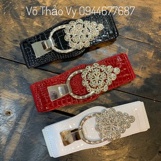 Đai nịt đầm bản to 6 cm có lưng thun
