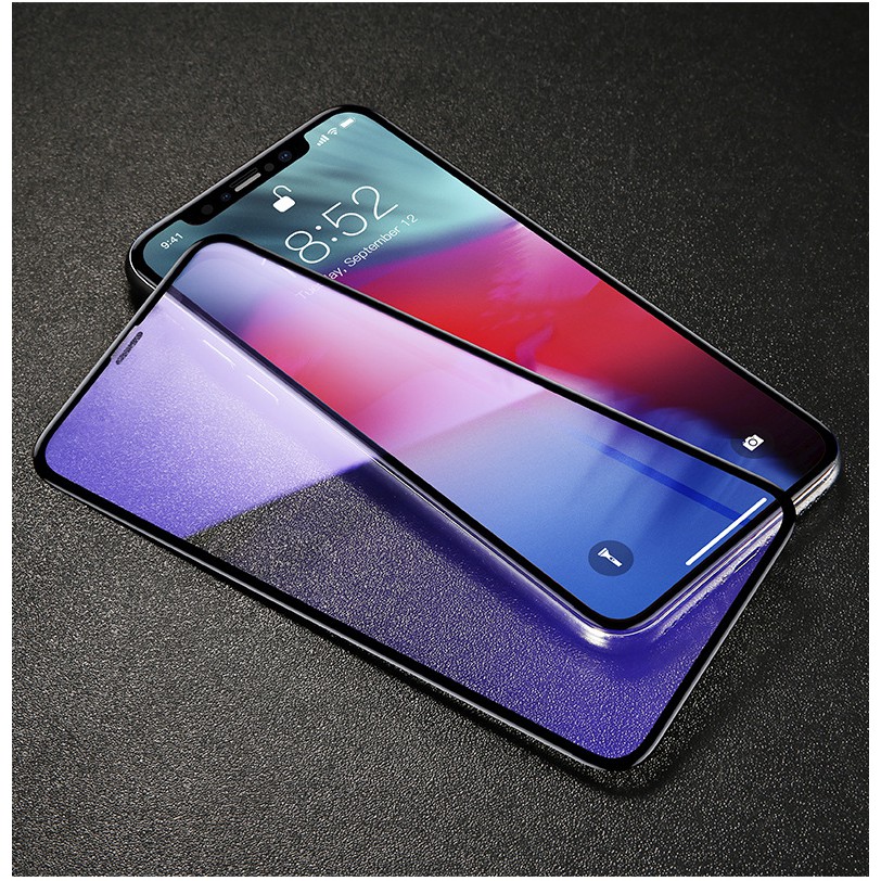 Kính cường lực 3D full màn, viền dẻo 0.23 mm cho iP XR 6.1 inch & Xs Max 6.5 inch  hãng Baseus