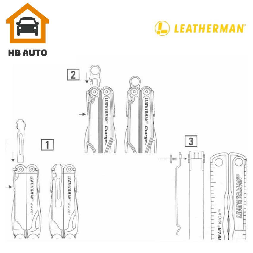 Phụ Kiện Đa Năng LEATHERMAN Pocket Clip & Lanyard Ring Hàng Chính Hãng tiện ích cho người sử dụng.