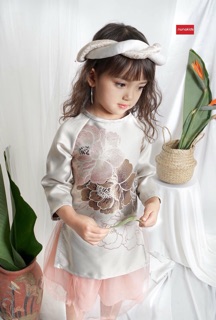Áo dài gấm ngọc cao cấp