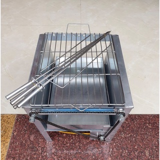 Bếp nướng than hoa quay tự xoay trọng tải siêu tốt - bảo hành 12 tháng