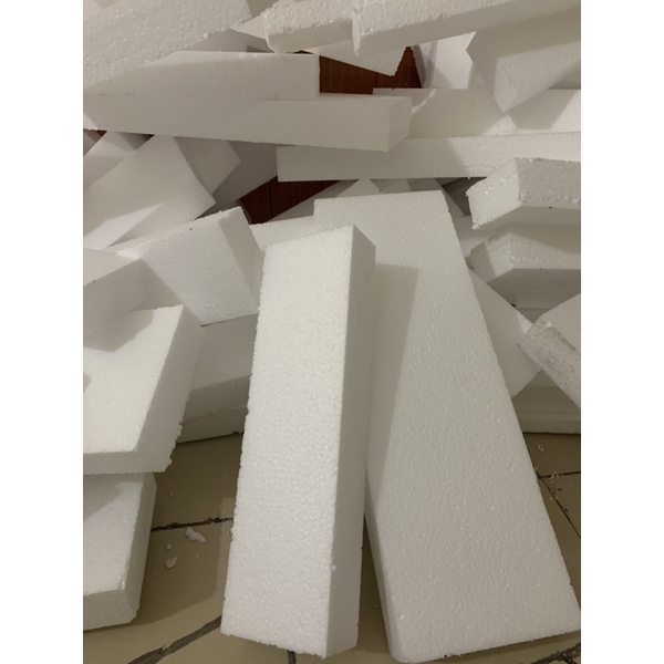 Cốt xốp cắm hoa giả, hoa sáp,  xốp thanh cắm hoa dày 5cm kích thước 10x50cm