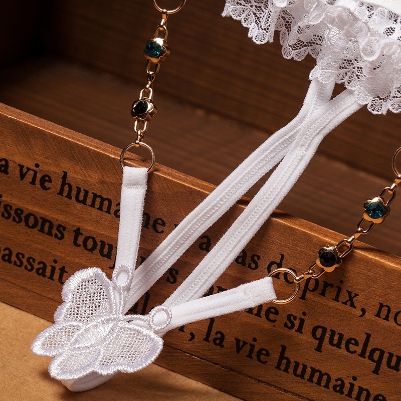 QL2224 Quần Lót Dây Đính Đá - Rỗng Trước Sexy