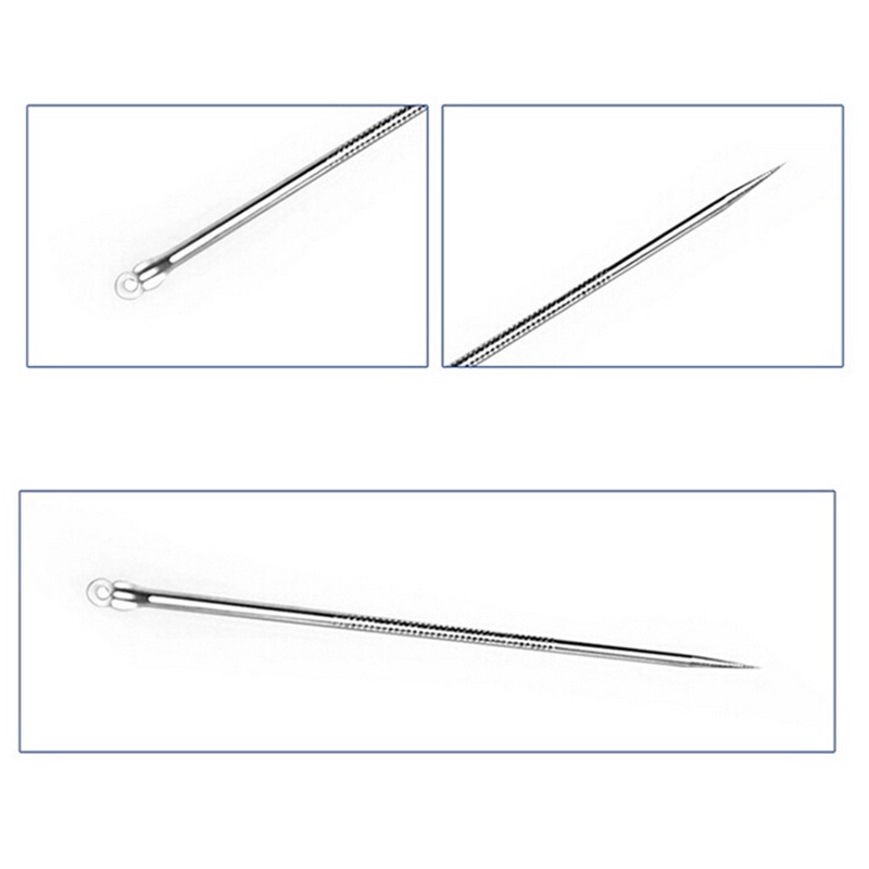 1 Dụng Cụ Nặn Mụn Đầu Đen / Mụn Trứng Cá Cầm Tay Màu Bạc