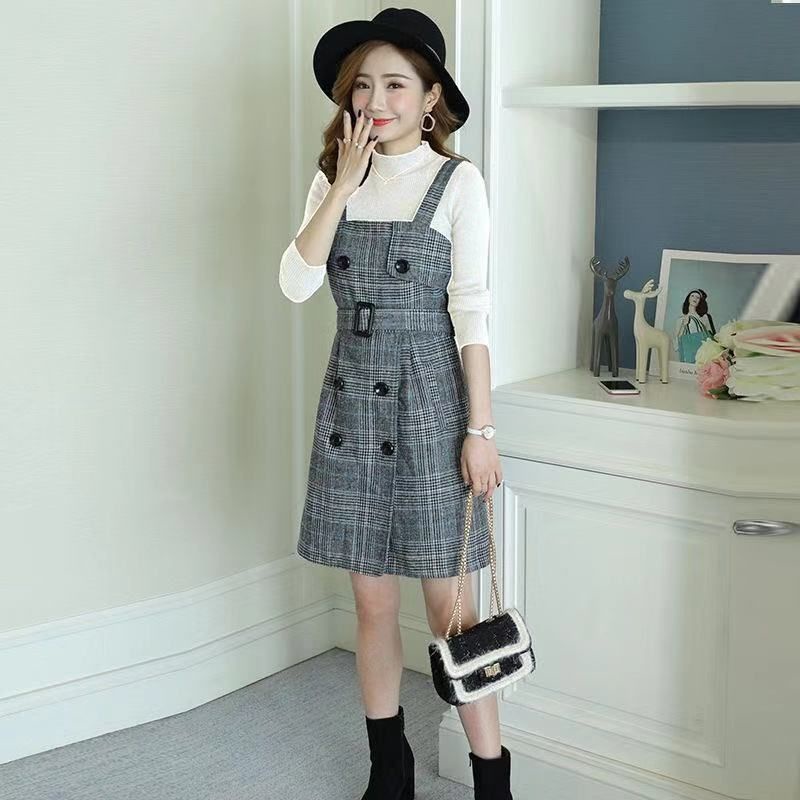 Set yếm dạ kèm áo len có tách rời