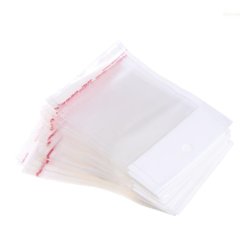 Set 100 túi nhựa OPP trong suốt 6x8cm dùng niêm phong trang sức