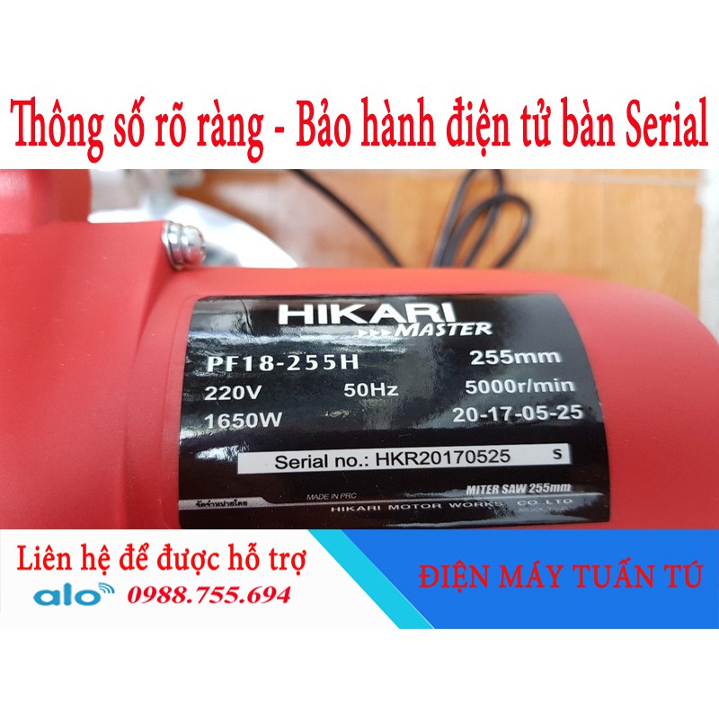 MÁY CẮT NHÔM MÔ TƠ TRỰC TIẾP-HIKARI