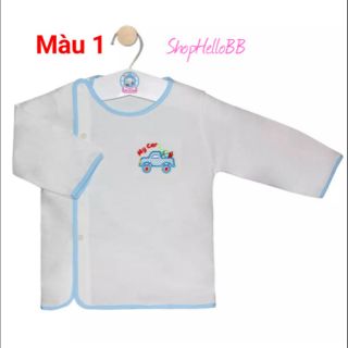 5 viền màu- Size M L XL bé 3-7kg ÁO BÁC SĨ HELLO B&B tay dài trắng