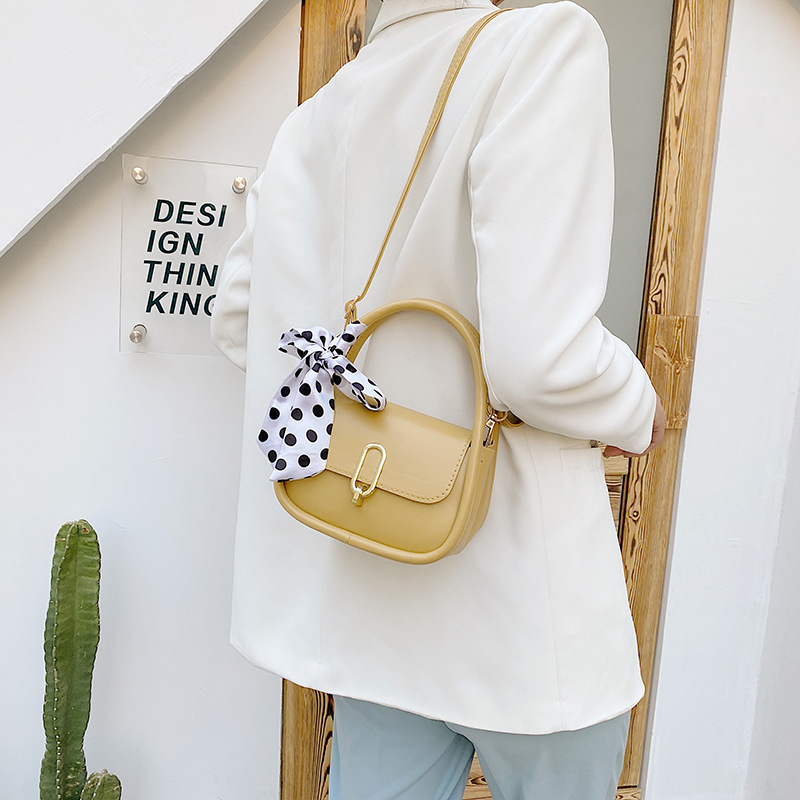 Túi Đeo Chéo Phối Nơ Họa Tiết Chấm Bi Xinh Xắn