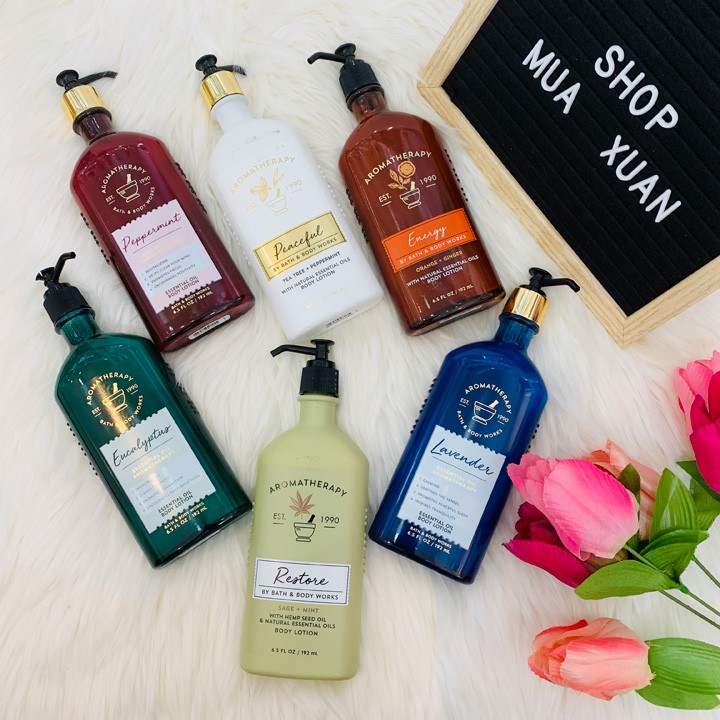 Lotion dưỡng da Bath & Body Works Aromatherapy, 192ml