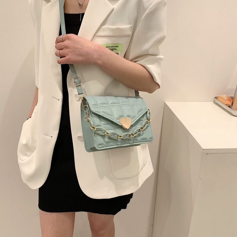 Túi Đeo Chéo Hình Vuông Nhỏ Quai Xích Thời Trang Mùa Hè 2022 Mới NB00254