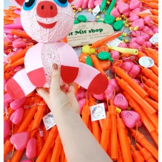 Tim đèn trung thu handmade