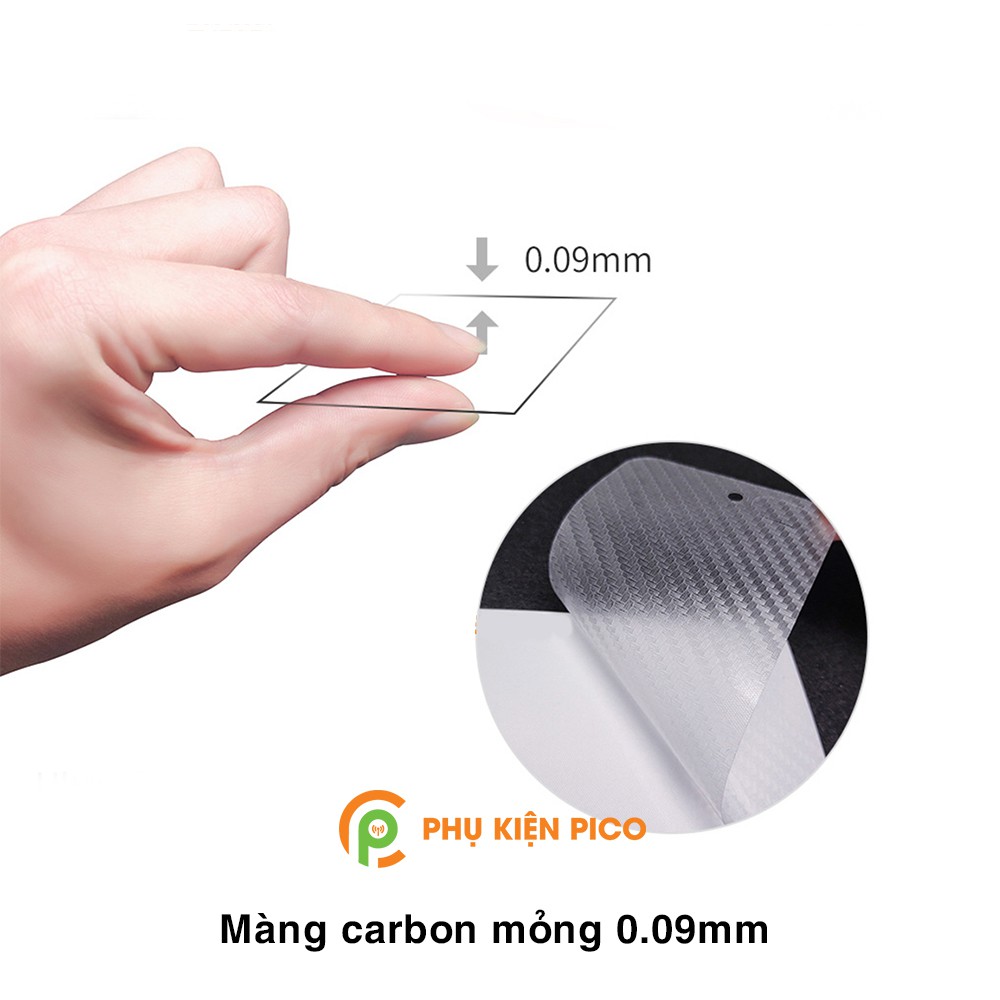 Dán lưng Rog Phone 3 trong suốt nổi vân Carbon 3D tản nhiệt tốt - Dán lưng vân Carbon Asus Rog Phone 3