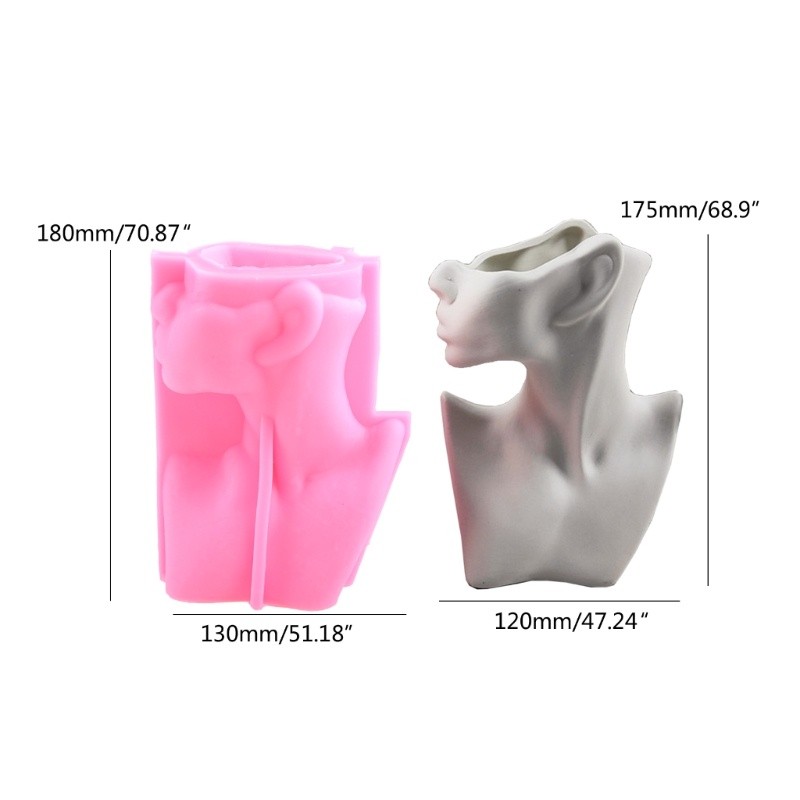 Khuôn Silicone Làm Chậu Hoa Sen Đá Resin