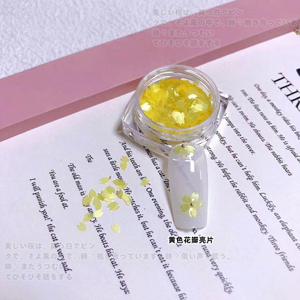 Phụ Kiện Kim Sa Hình Cánh Hoa Anh Đào 3D Trang Trí Móng Nghệ Thuật