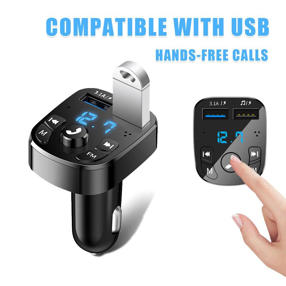 Bộ Sạc Nhanh NICKOLAS Bluetooth 5.0 FM 1 Cái Cho Xe Hơi