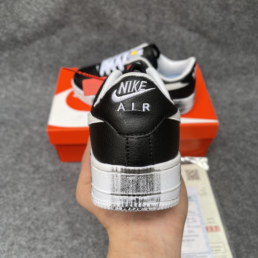 Giày_Nike AF1 Low G-Dragon Hoa Cúc Đen 36-43. TặngBoxBill + Tất + Lọ tẩy trắng