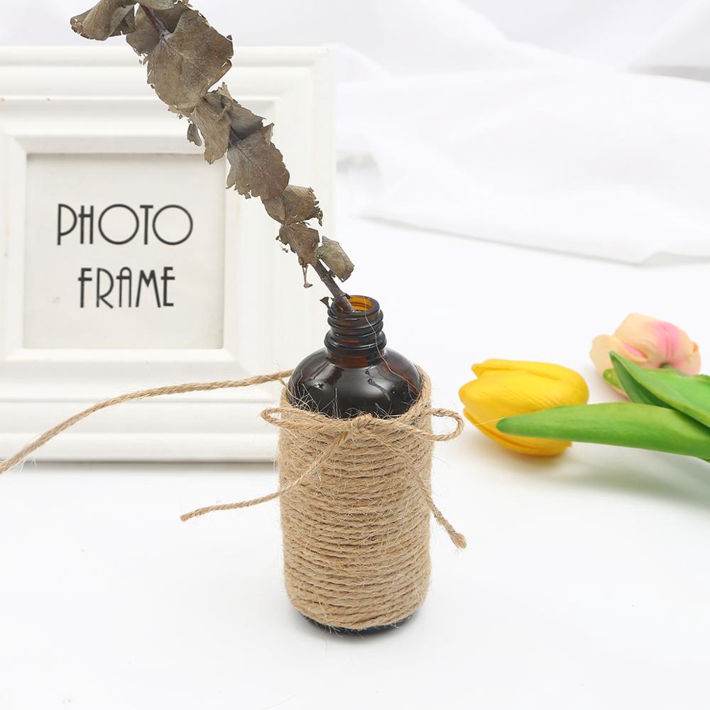 Cuộn dây gai dầu dài 5-15m dùng cho làm đồ thủ công trang trí đa chức năng