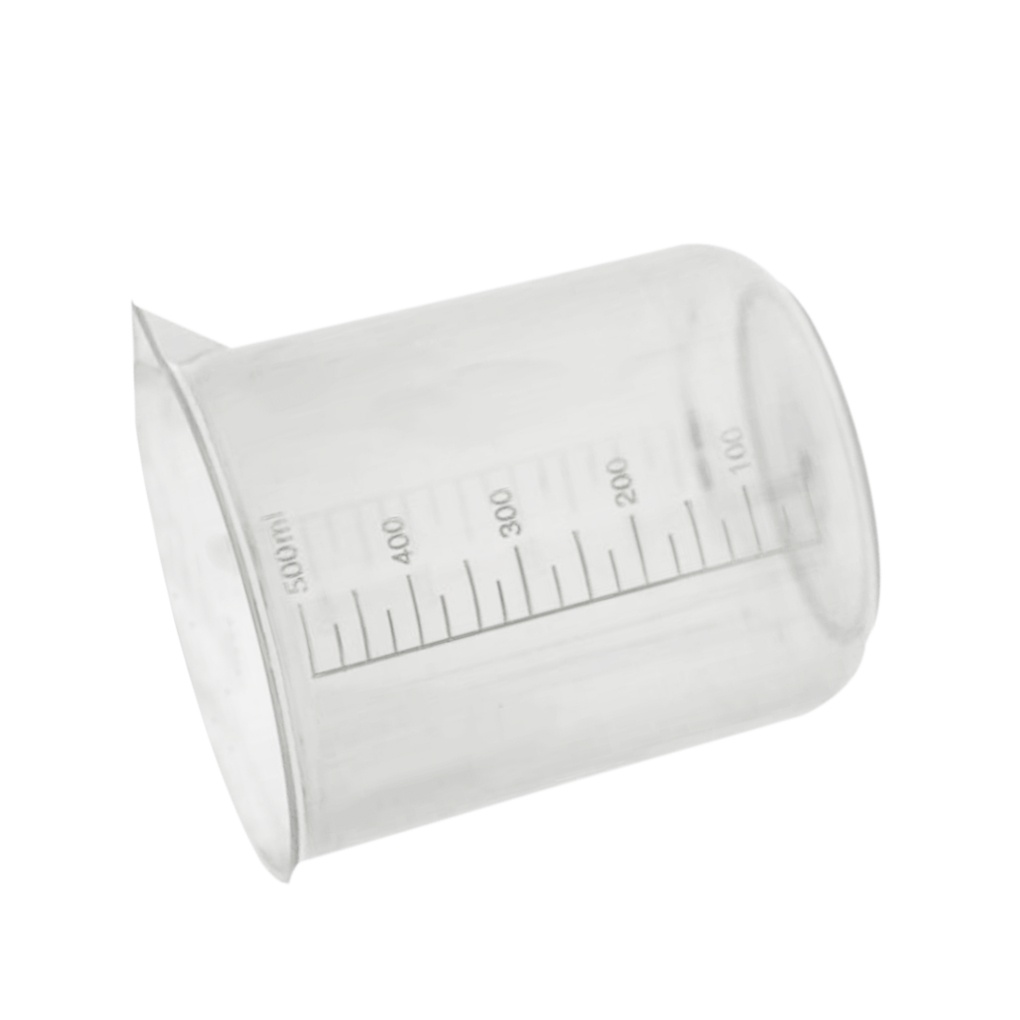 Set 5 Cốc Đo Lường Bằng Nhựa Có Vạch Đo Lường Tiện Dụng Cho Phòng Thí Nghiệm