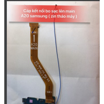 Cáp kết nối bo sạc lên main A20 sam sung
