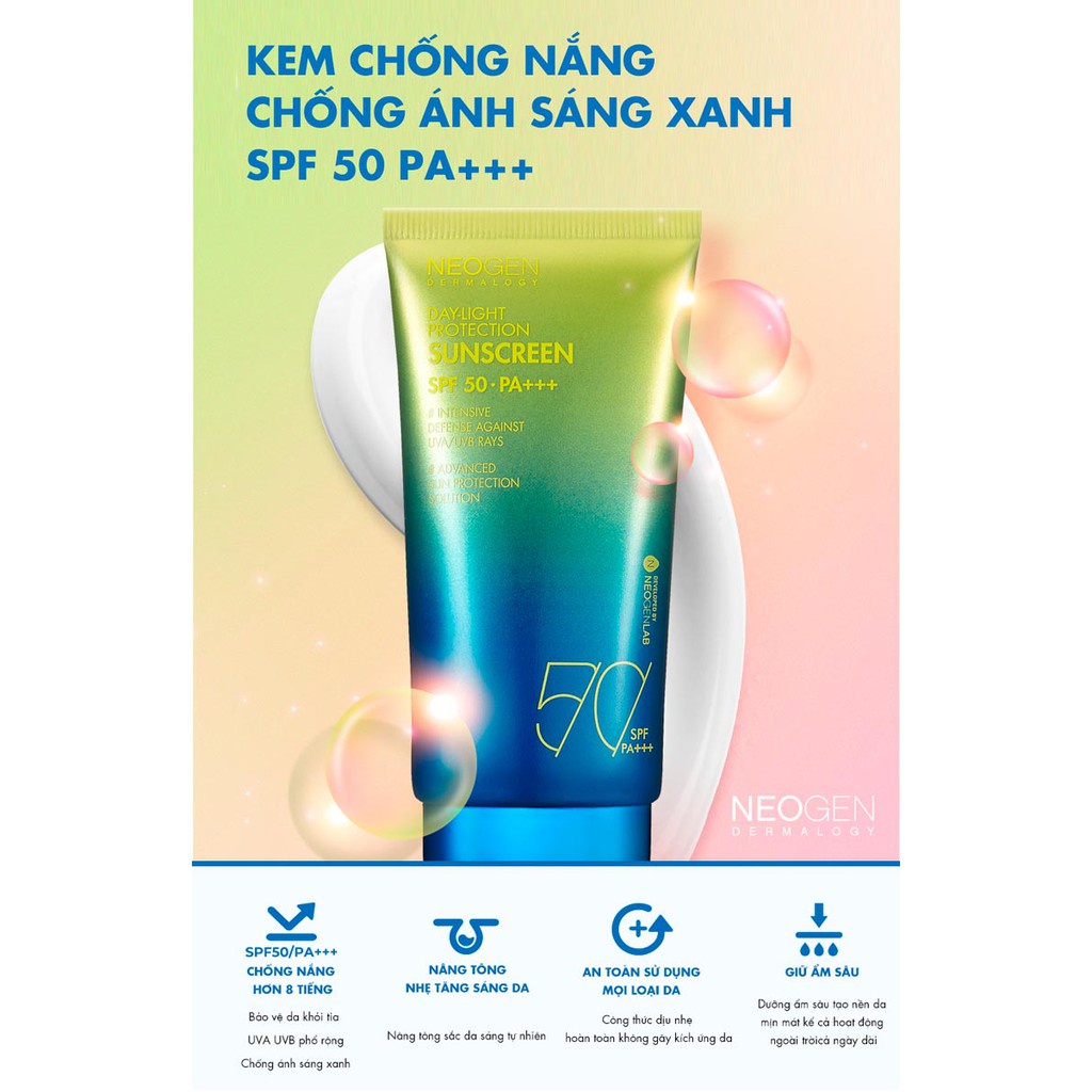 Kem Chống Nắng Chống Ánh Sáng Xanh Neogen Dermalogy Day-Light Protection Sunscreen 50ml